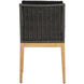 Sorrento Natural / Arashi Black Outdoor Dining Chair